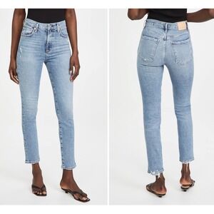 Citizens of Humanity Olivia High Rise Slim Jeans Chit Chat Blue Women's Size 24